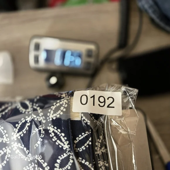 Michael Michael Kors Women’s Pants Size 12 Navy White Geometric Print Ankle Slim - Picture 7 of 7